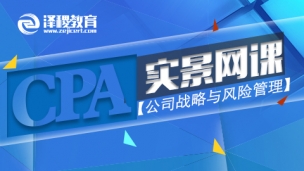 CPA2017實(shí)景網(wǎng)課-公司戰(zhàn)略與風(fēng)險(xiǎn)管理