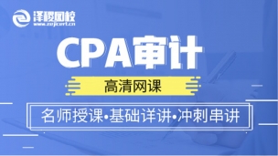 高清網課—CPA審計