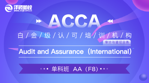 ACCA AA Audit and Assurance（基础网课）