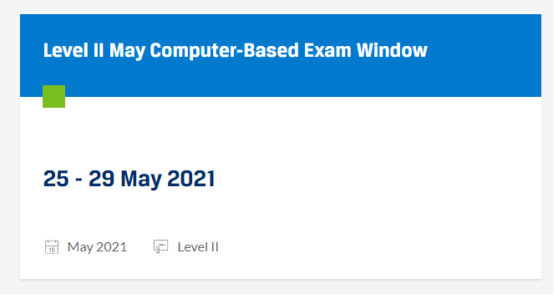 2021年5月CFA二级考试报名时间公布！