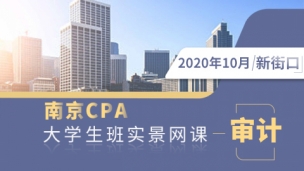 南京CPA大學生班實景網課-審計（新街口）