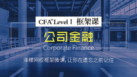 Level Ⅰ公司金融框架微课